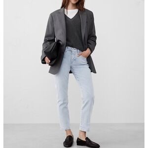 Banana Republic Girlfriend Jeans Womens Size 29/8 Light Wash Denim Casual‎ Crop